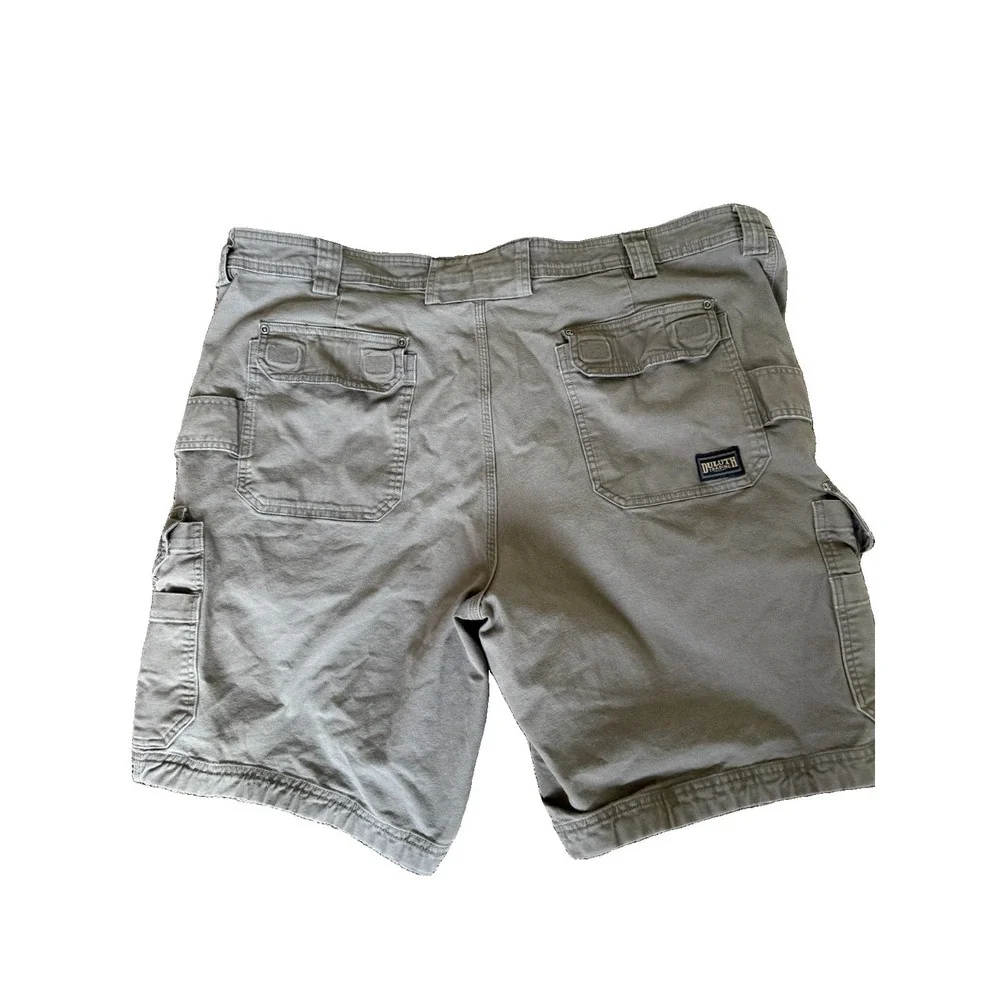 Duluth Trading DuluthFlex Fire Hose Cargo Shorts Relaxed Fit Mens 46 Brown